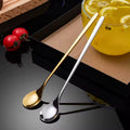 Stainless steel long handle high quality tea/coffee spoons pack of 5.